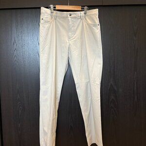 Adidas Golf Go-To 5 Pocket Pants Men’s 34x30 Beige UPF 50 NWT